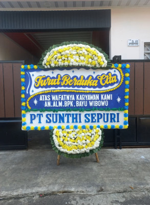 Papan Bunga Duka di Mekar Bersatu